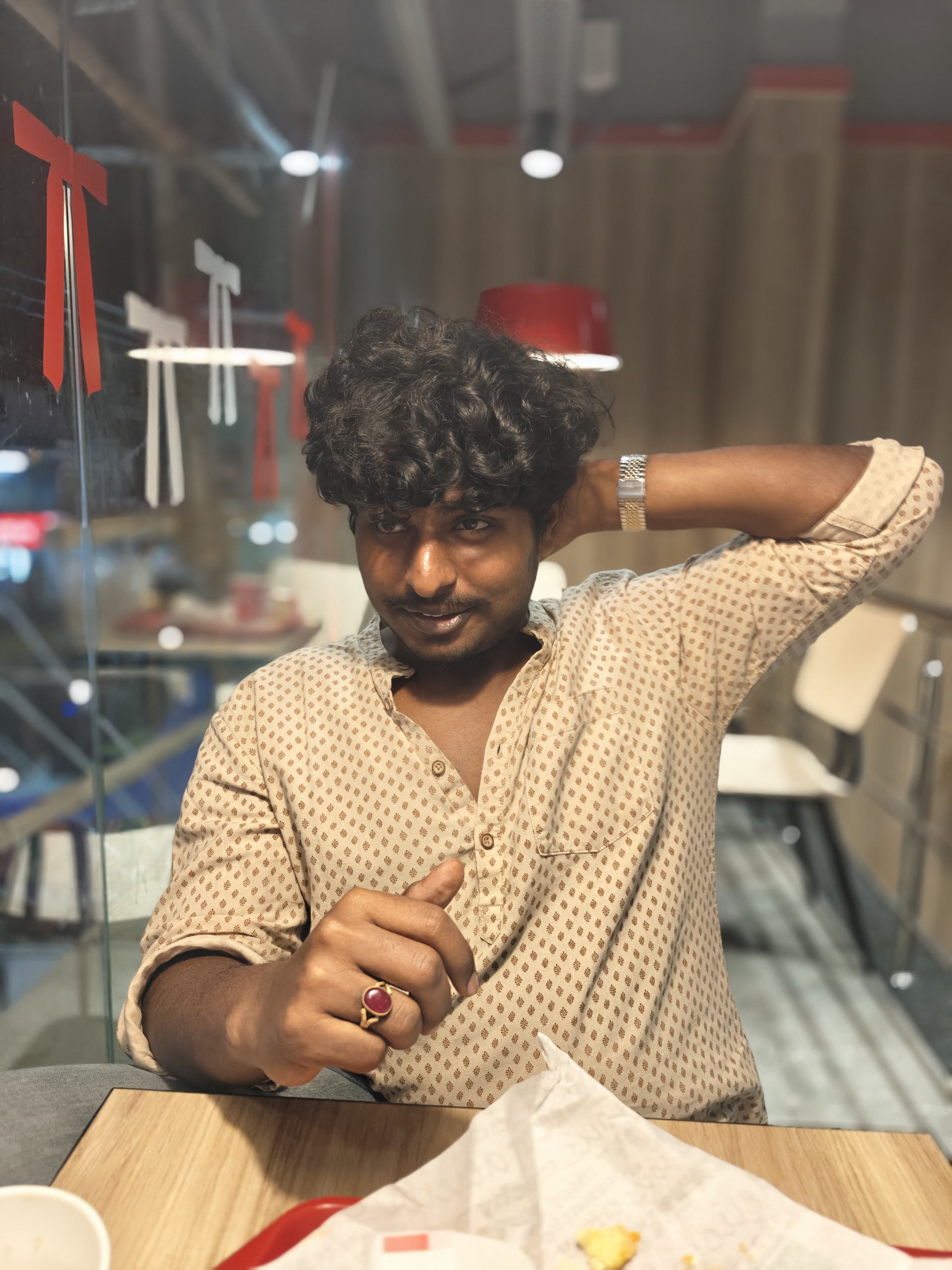 Gowtham Beige Shirt Cafe