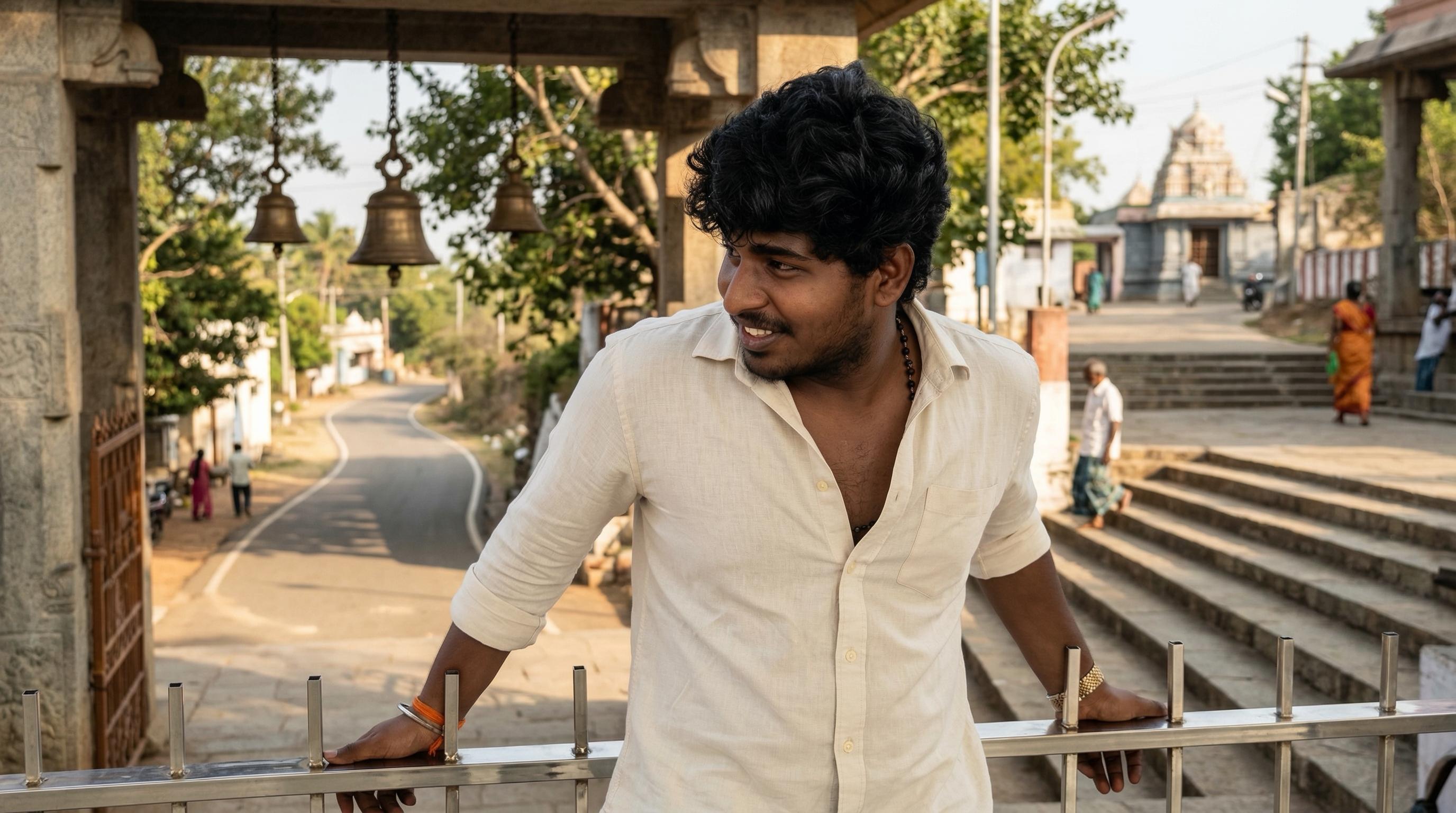 Gowtham Glasses Black Shirt