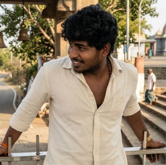 Gowtham White Shirt Smile